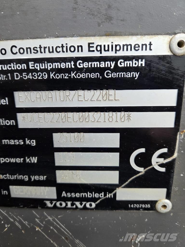 Volvo EC220EL Vikšriniai ekskavatoriai