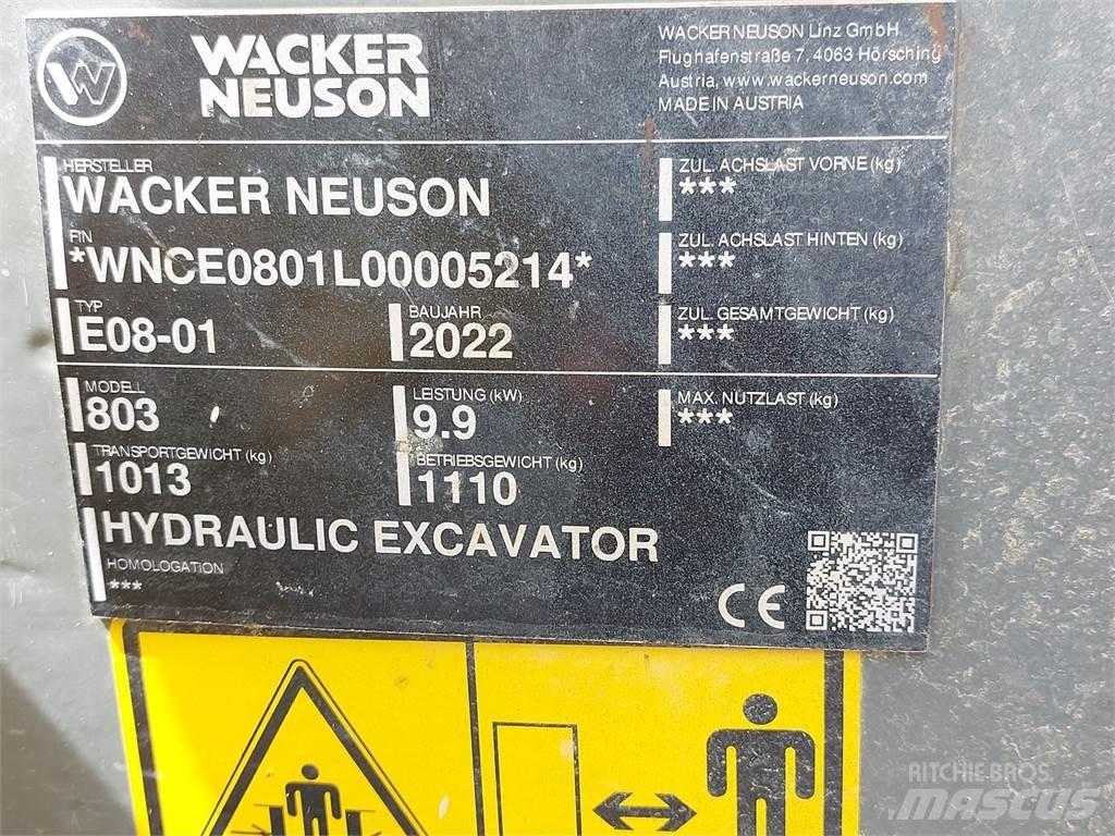 Wacker Neuson 803 Vikšriniai ekskavatoriai
