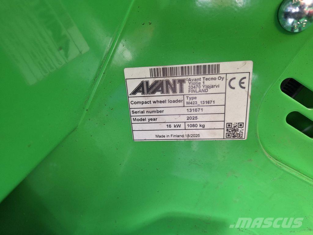 Avant 423 TDL Specialūs ekskavatoriai