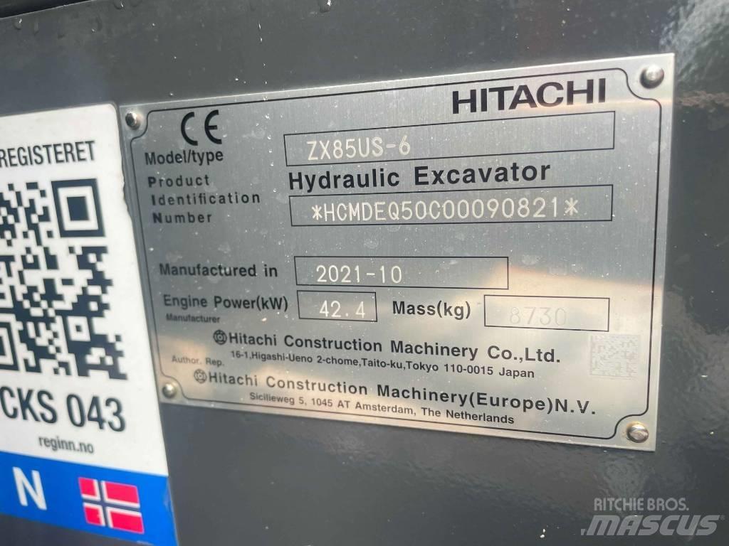 Hitachi ZX 85 US-6 Vidutinės galios ekskavatoriai 7-12 t