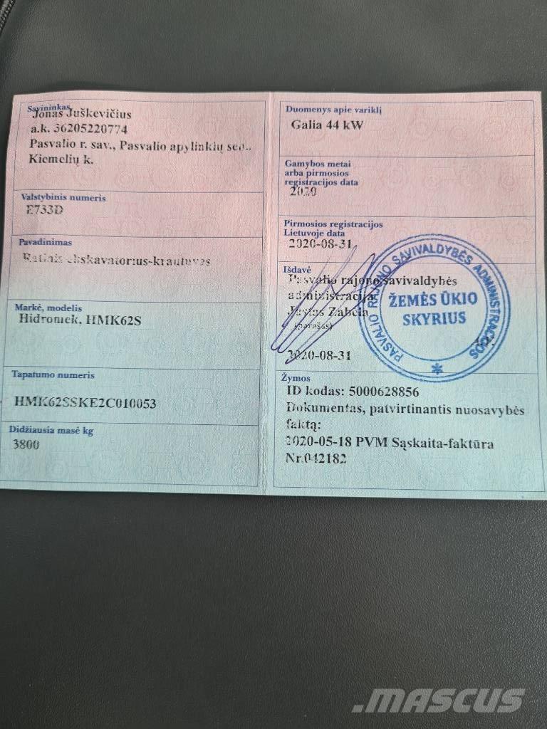 Hidromek HMK 62 SS Ekskavatoriniai krautuvai