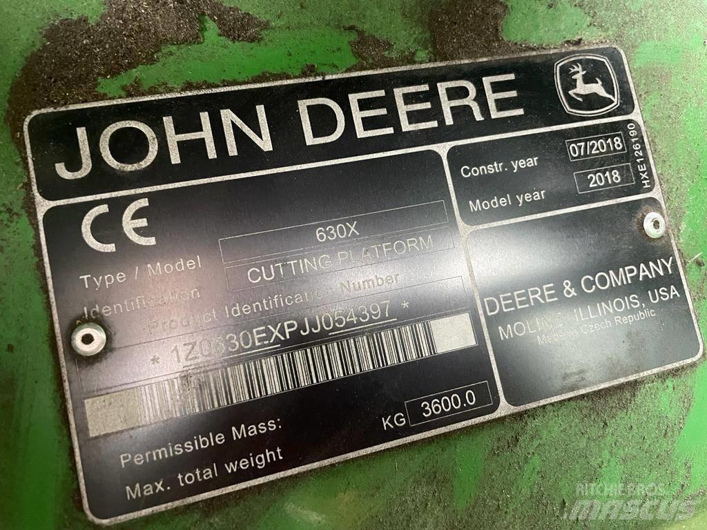 John Deere 630x Derliaus nuėmimo kombainų priedai