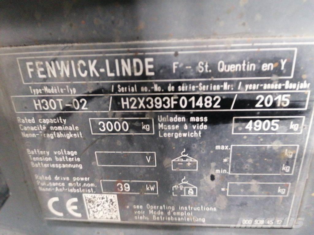 Linde H30T-02 LPG (dujiniai) krautuvai