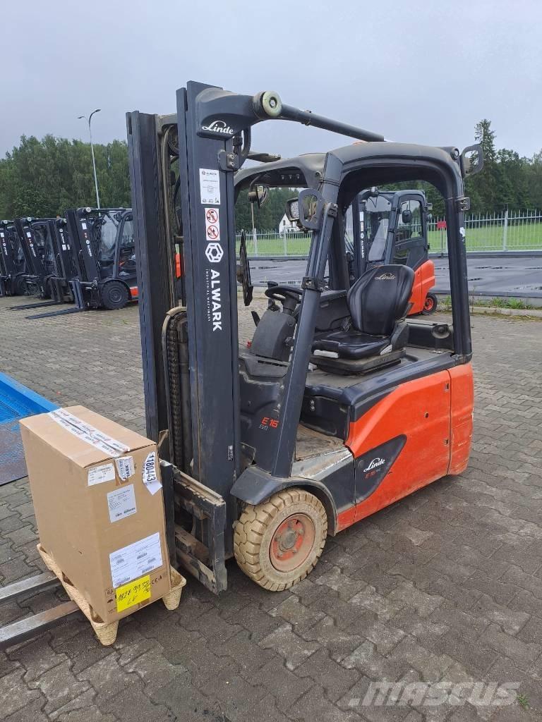 Linde E 16 Elektriniai šakiniai krautuvai