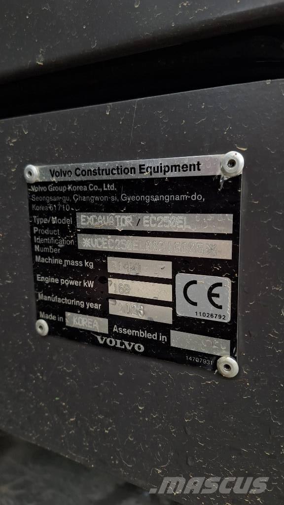 Volvo EC 250 EL Vikšriniai ekskavatoriai