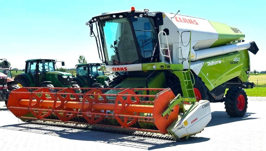 CLAAS Tucano 450 Derliaus nuėmimo kombainai