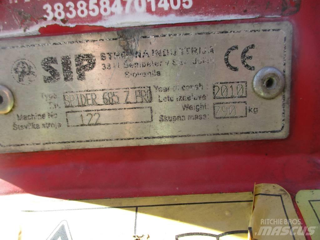 SIP Spider 685/6 Šieno grėbliai ir vartytuvai