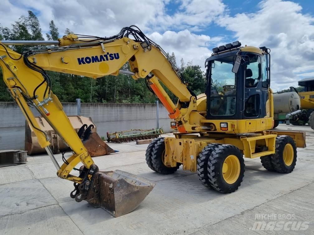 Komatsu PW 118 MR-8 Ratiniai ekskavatoriai