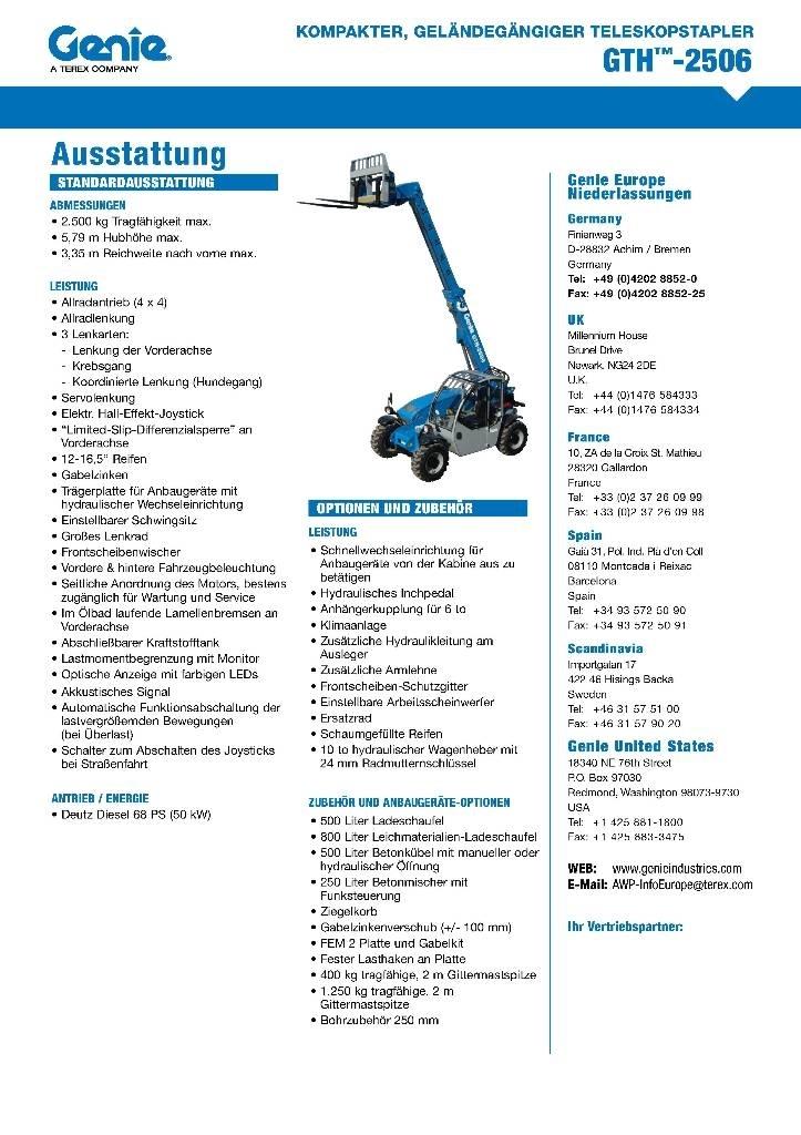 Genie 2506 Teleskopiniai krautuvai