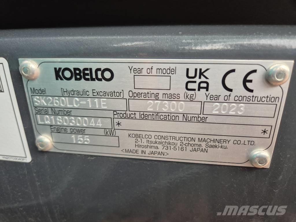 Kobelco SK260LC-11E Vikšriniai ekskavatoriai