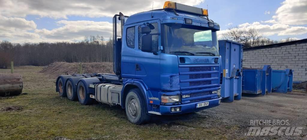 Scania R 124 GB6X4NA Savivarčių priekabų vilkikai