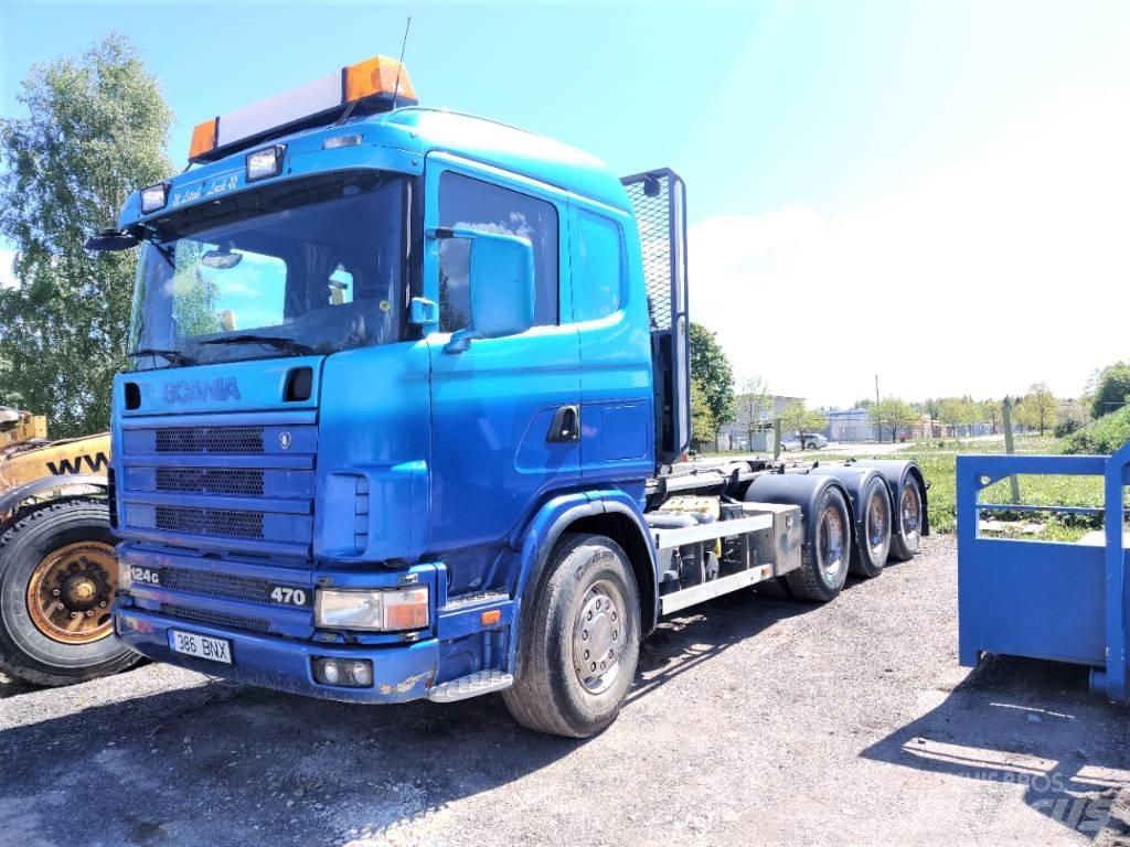 Scania R 124 GB6X4NA Savivarčių priekabų vilkikai