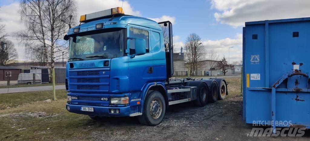 Scania R 124 GB6X4NA Savivarčių priekabų vilkikai