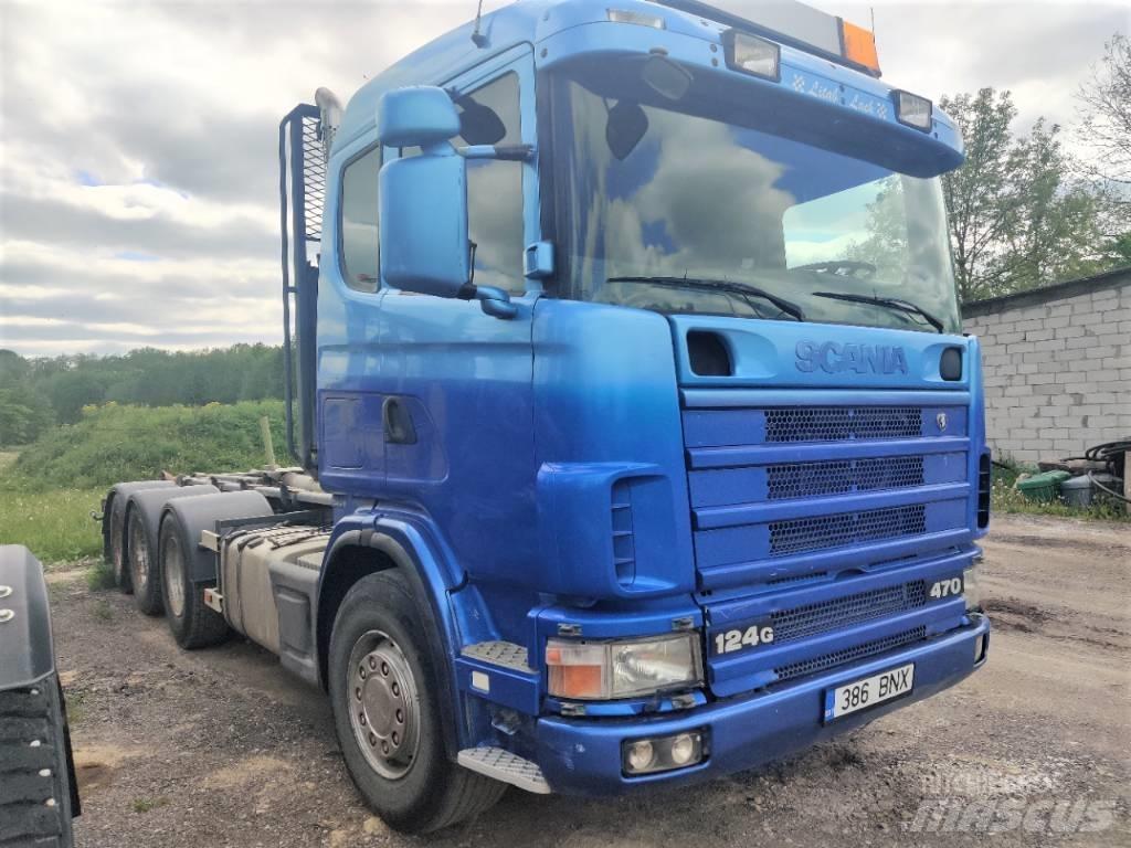 Scania R 124 GB6X4NA Savivarčių priekabų vilkikai