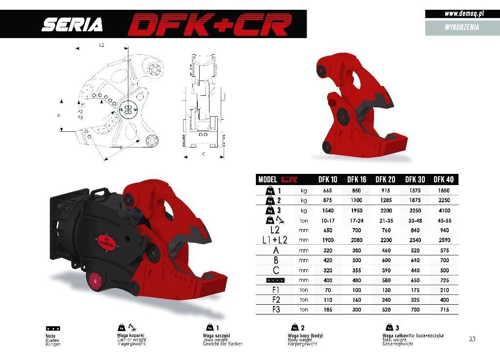  DEMOQ DFK30 + CC Trupintuvai