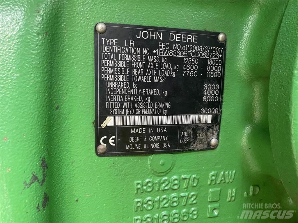 John Deere 8360R Traktoriai