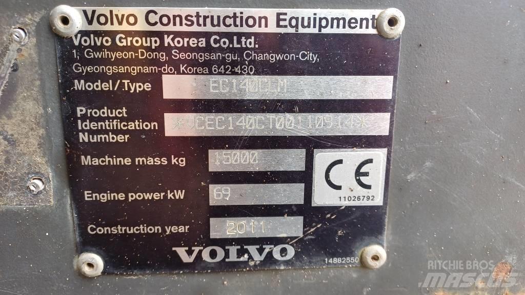 Volvo EC 140 C L M Vikšriniai ekskavatoriai