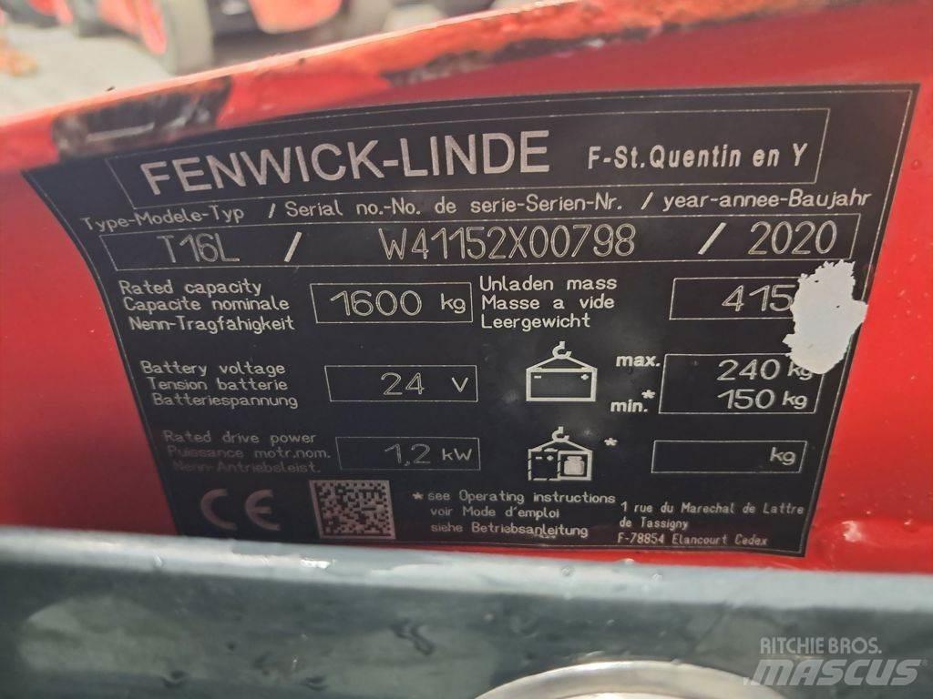 Linde T16L Rankiniai hidrauliniai vėžimėliai