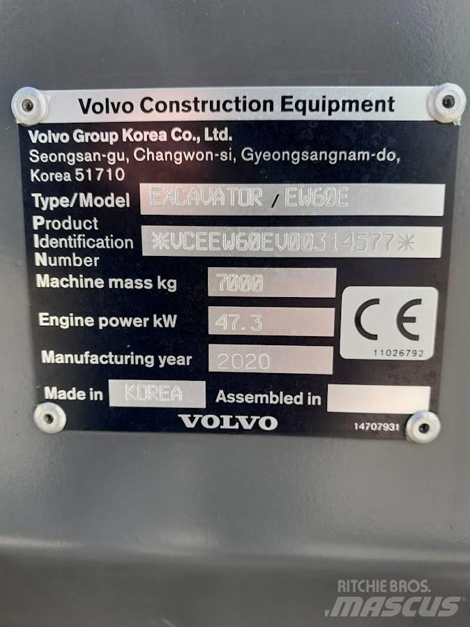 Volvo EW 60 E Ratiniai ekskavatoriai