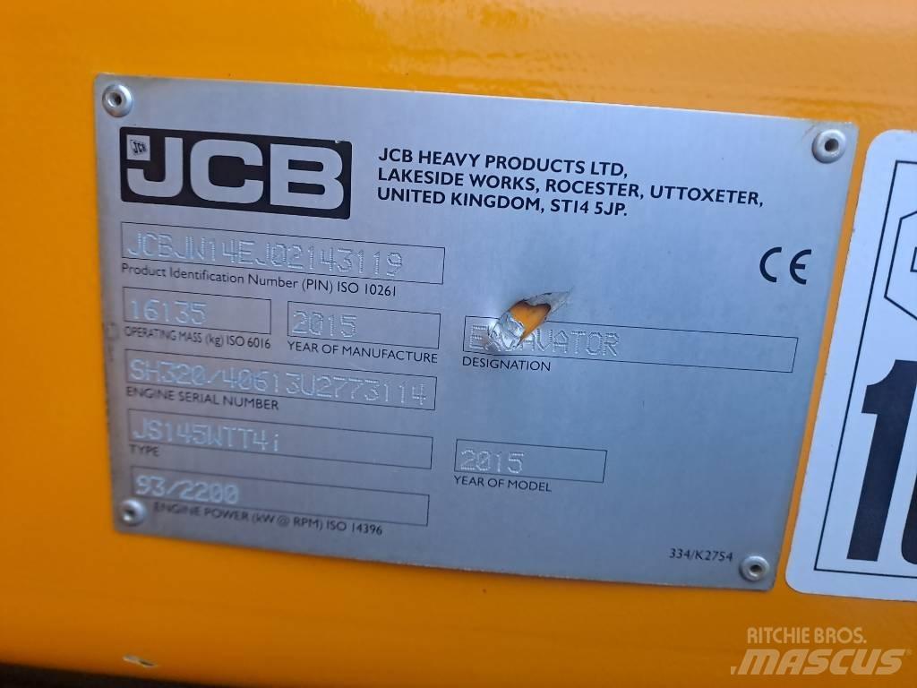 JCB JS145 W Ratiniai ekskavatoriai