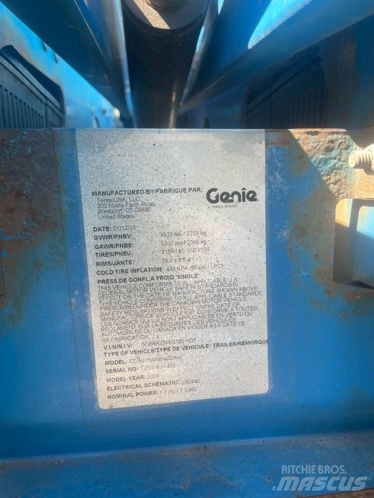Genie TZ-50 Ant priekabų montuojamos kėlimo platformos