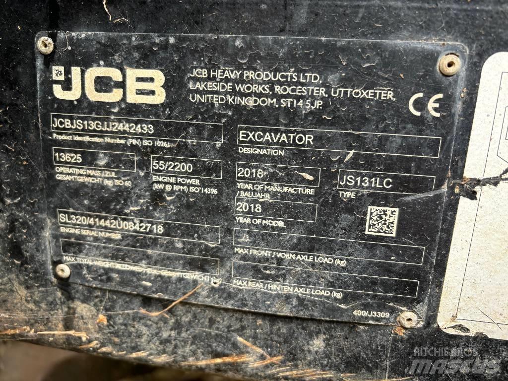 JCB JS 131 LC Vikšriniai ekskavatoriai