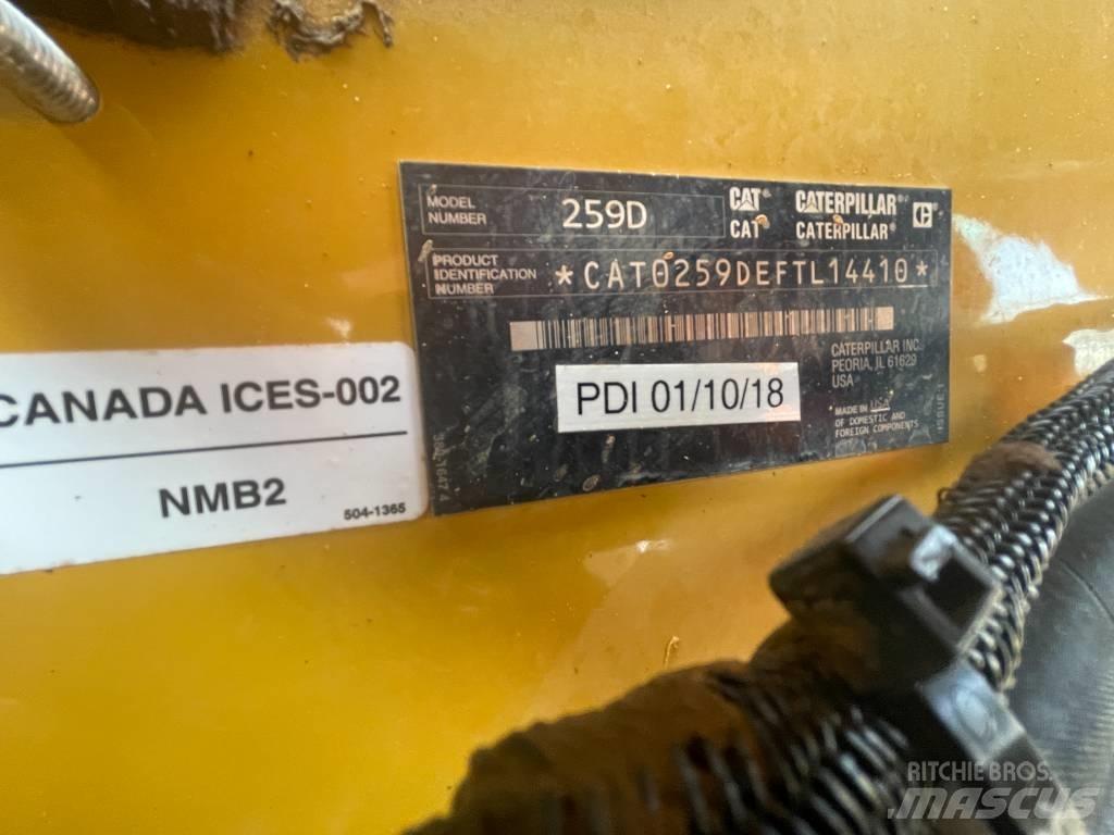 CAT 259 D Krautuvai su šoniniu pasukimu