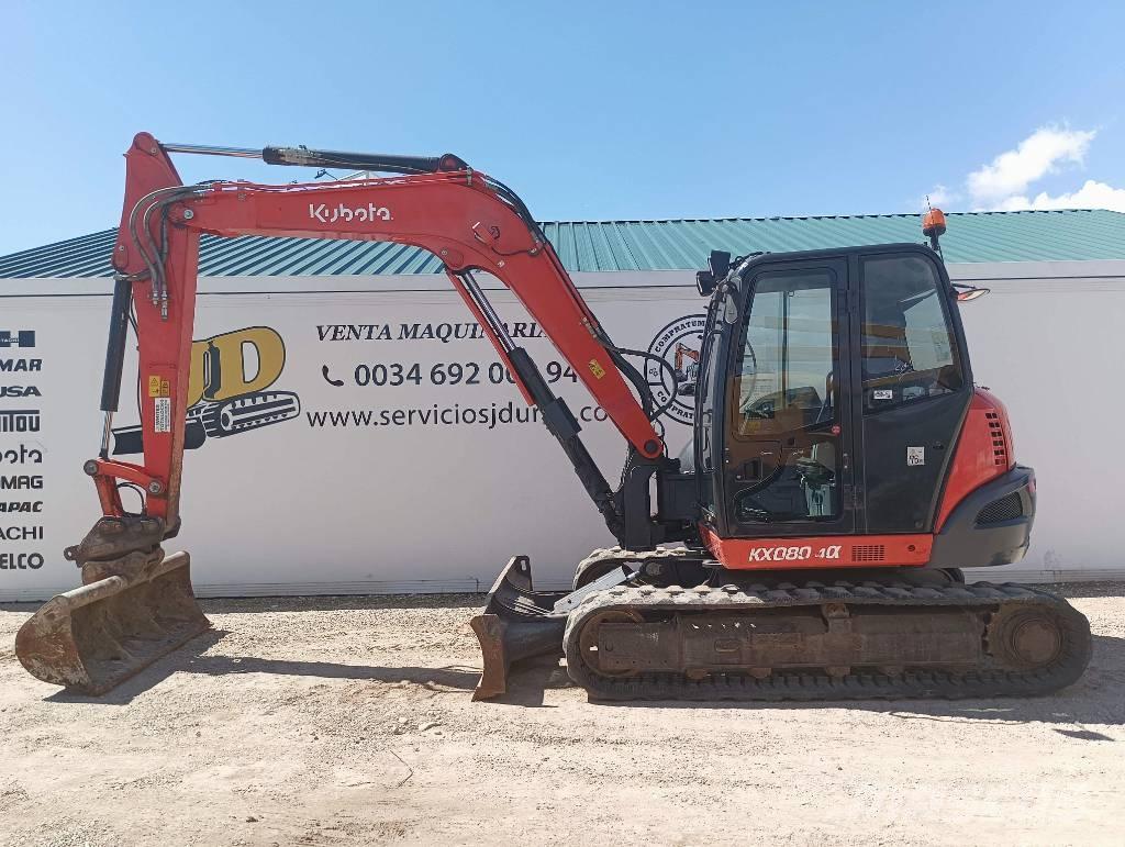 Kubota KX 080-4 Vidutinės galios ekskavatoriai 7-12 t