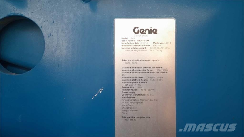 Genie S65 Teleskopiniai keltuvai