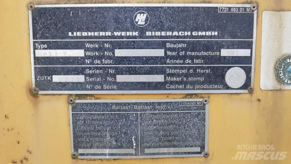 Liebherr K 32 Bokštiniai kranai