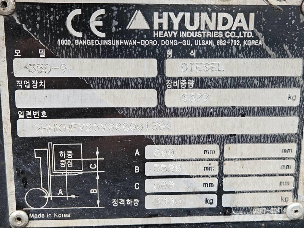 Hyundai 35d-9 Dyzeliniai krautuvai