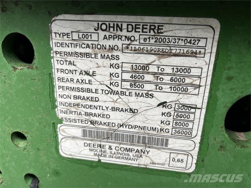 John Deere 6190R Traktoriai