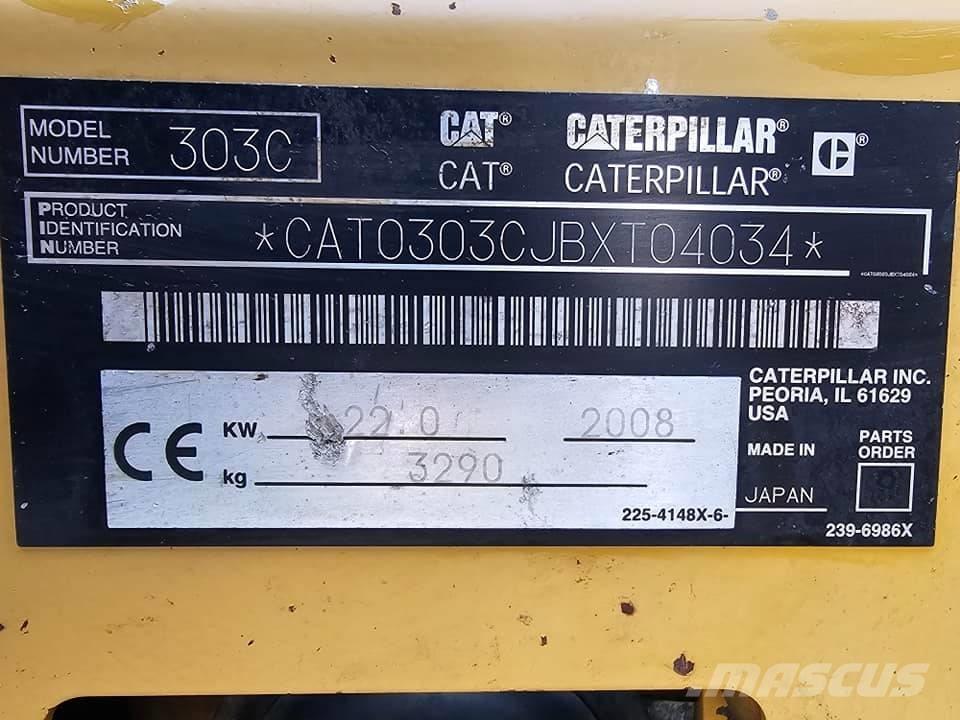 CAT 303 CR Mini ekskavatoriai < 7 t