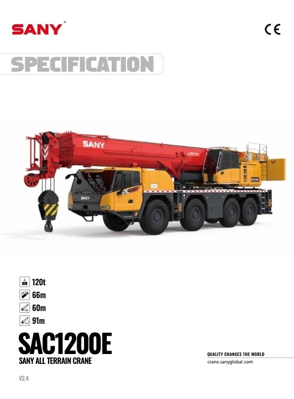 Sany SAC1200E Visureigiai kranai