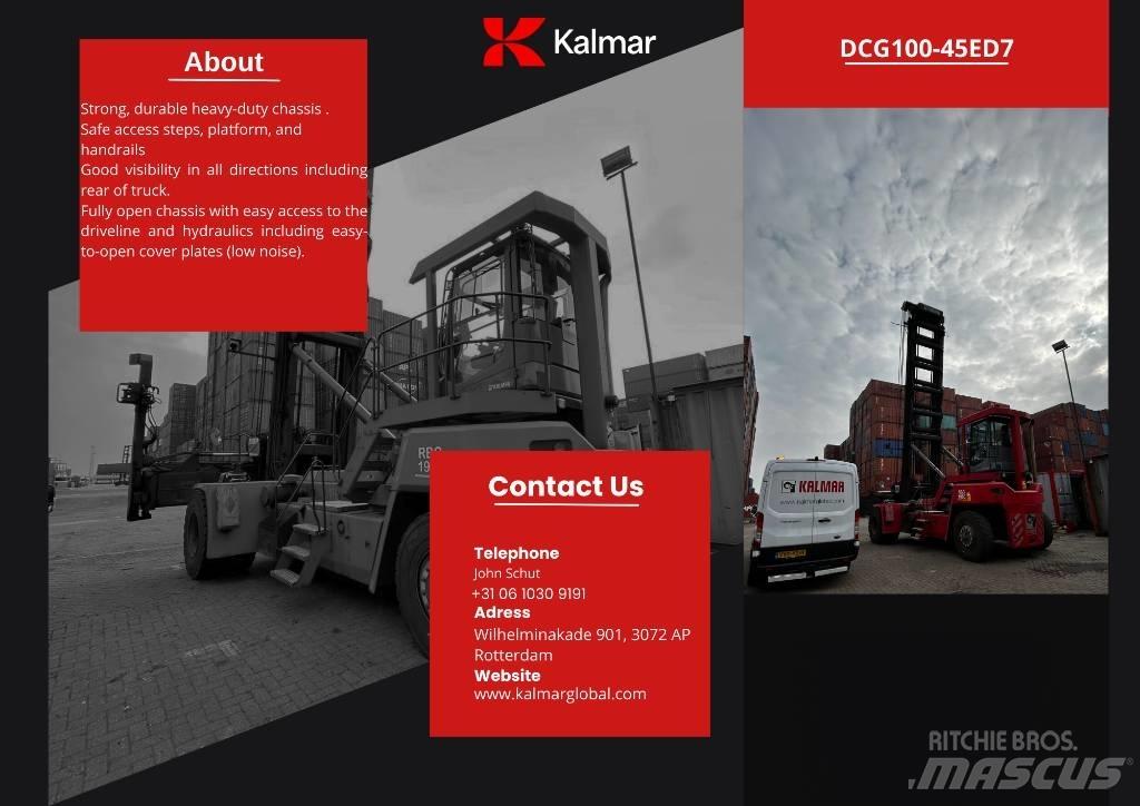 Kalmar DCG 100-45ED7 Naudoti konteinerių krautuvai
