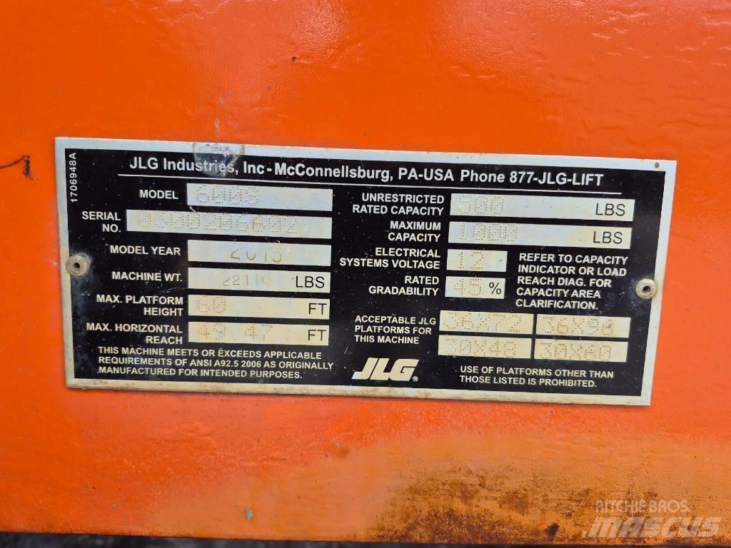JLG 800 S Alkūniniai keltuvai