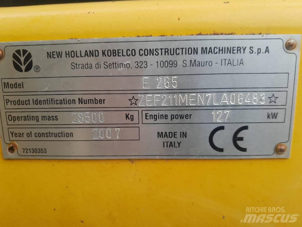 New Holland E 265 Vikšriniai ekskavatoriai