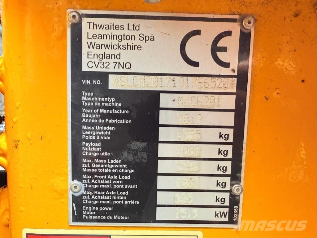 Thwaites Mach 201 Statybiniai savivarčiai sunkvežimiai