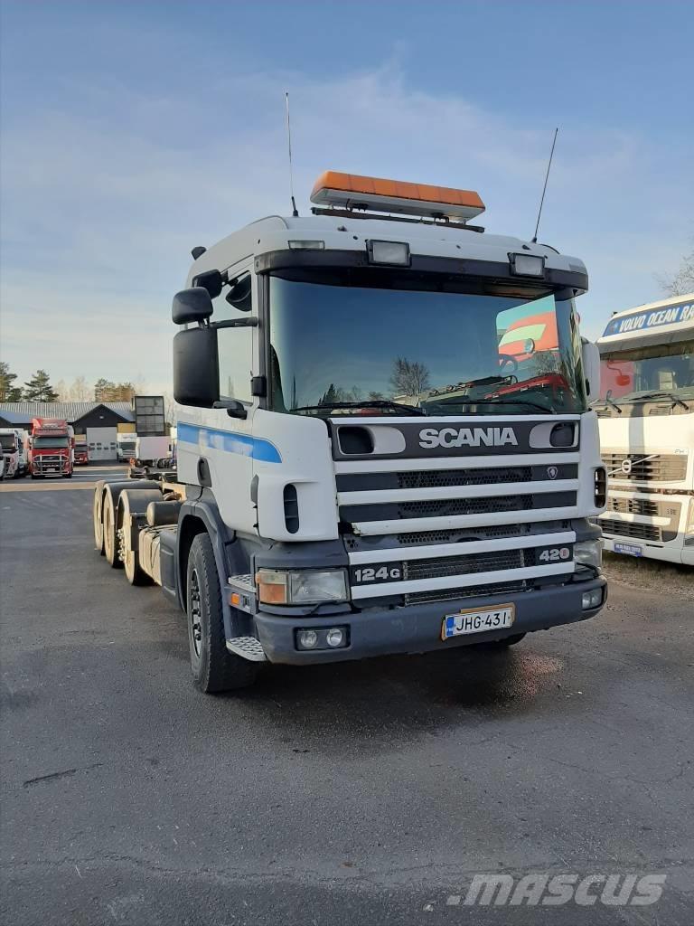 Scania P 124 Sunkvežimiai su keliamuoju kabliu