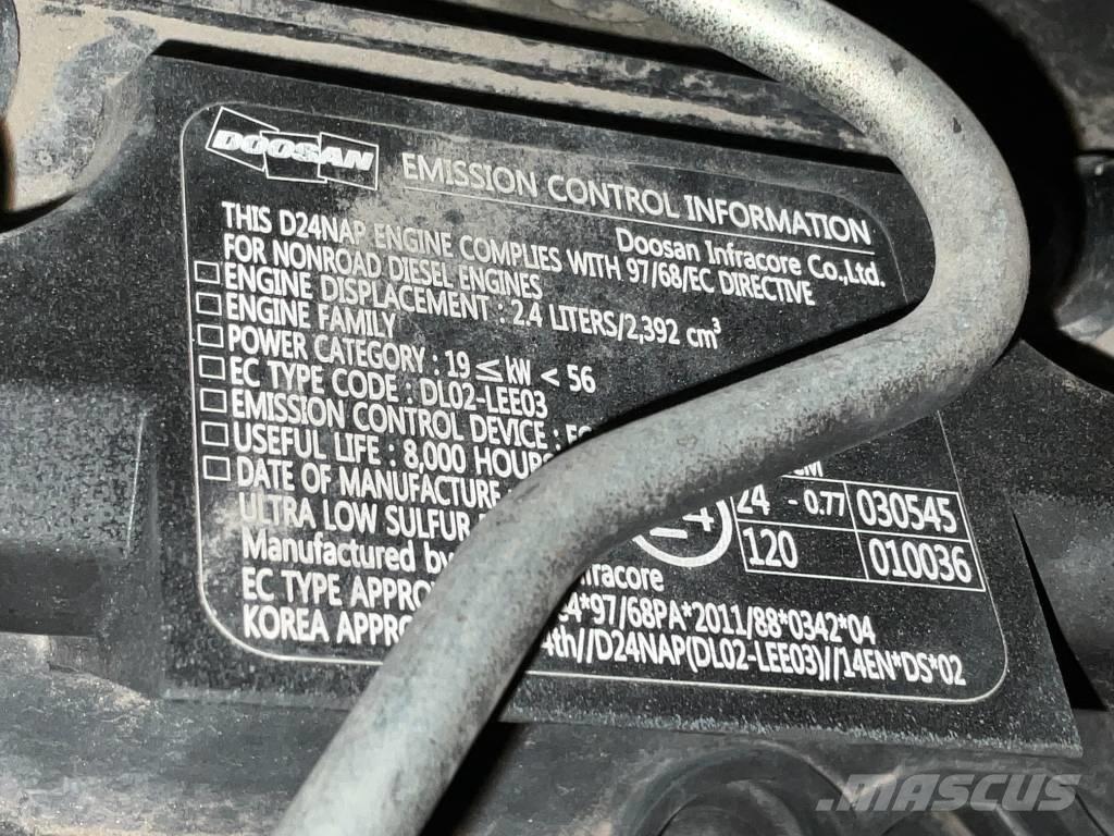 Doosan DX 57 W-5 Ratiniai ekskavatoriai