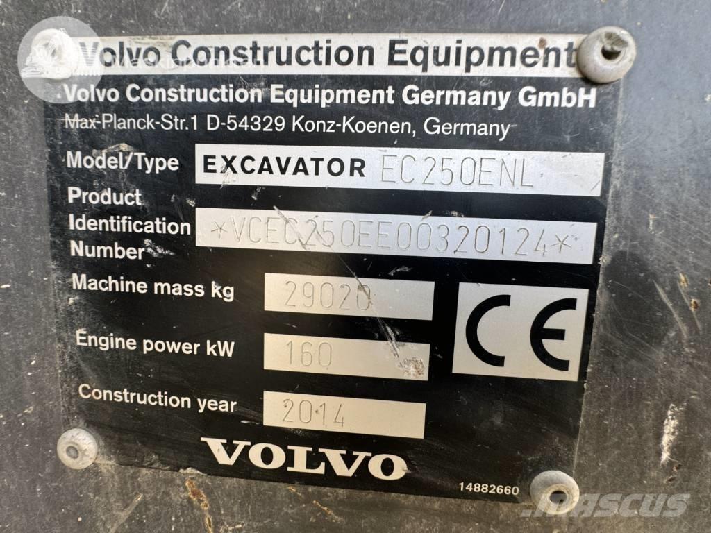 Volvo EC 250 E N L Vikšriniai ekskavatoriai