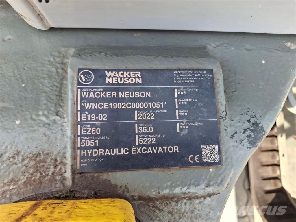 Wacker Neuson EZ50 Vikšriniai ekskavatoriai