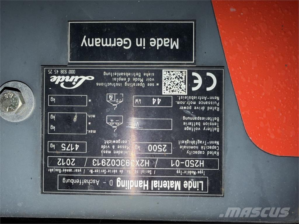 Linde H25D-01 Dyzeliniai krautuvai