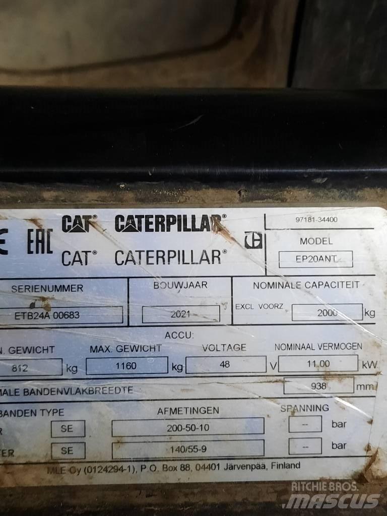 CAT EP20ANT Elektriniai šakiniai krautuvai