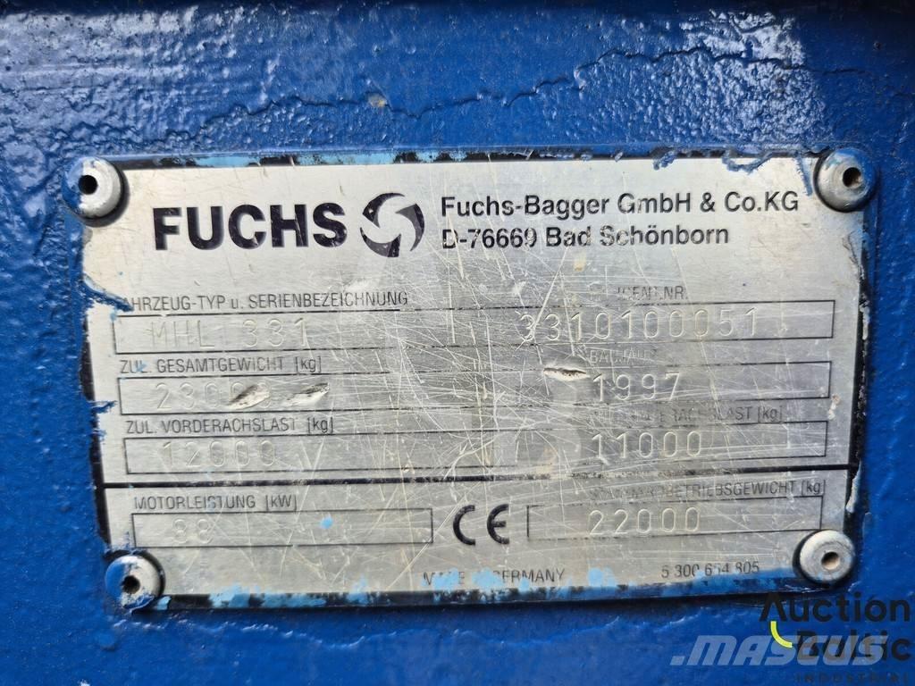 Fuchs MHL 331 Ratiniai ekskavatoriai