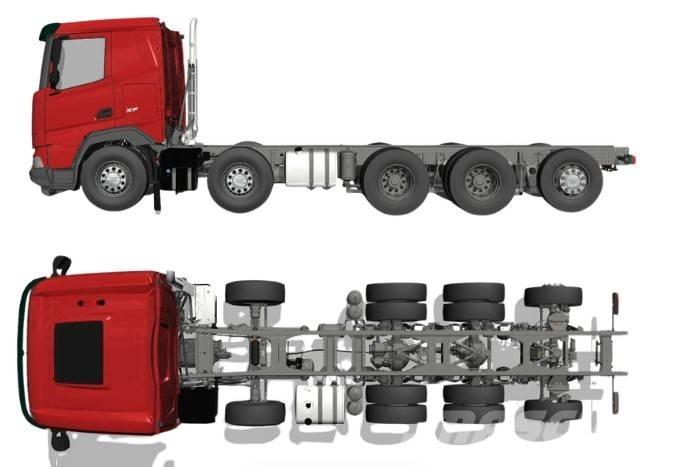 DAF XF 530 FAF 10x4 Važiuoklė su kabina