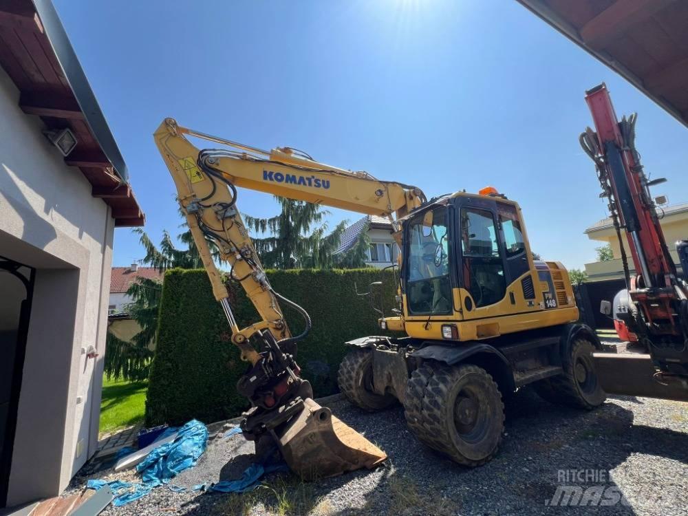 Komatsu PW 148-8 Ratiniai ekskavatoriai