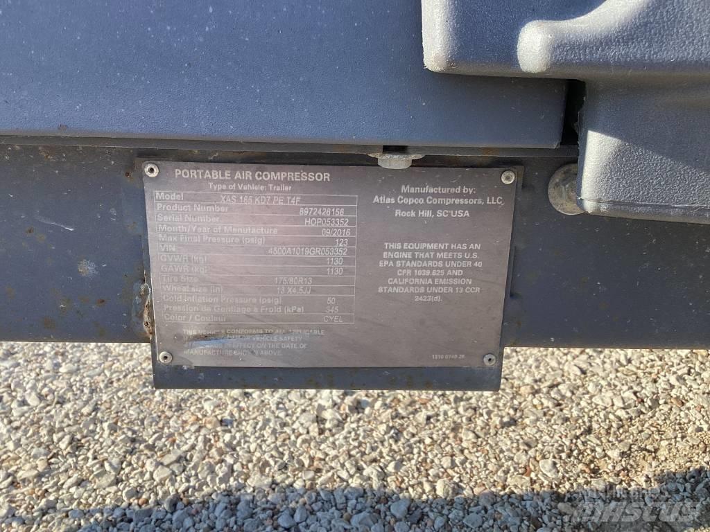 Atlas Copco XAS 185 Kompresoriai