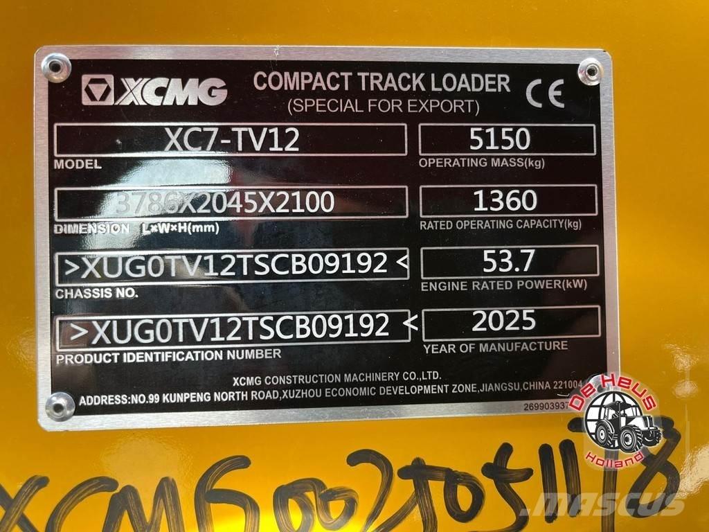 XCMG XC7-TV12 Naudoti ratiniai krautuvai