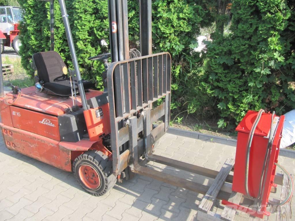 Linde E 16 Elektriniai šakiniai krautuvai